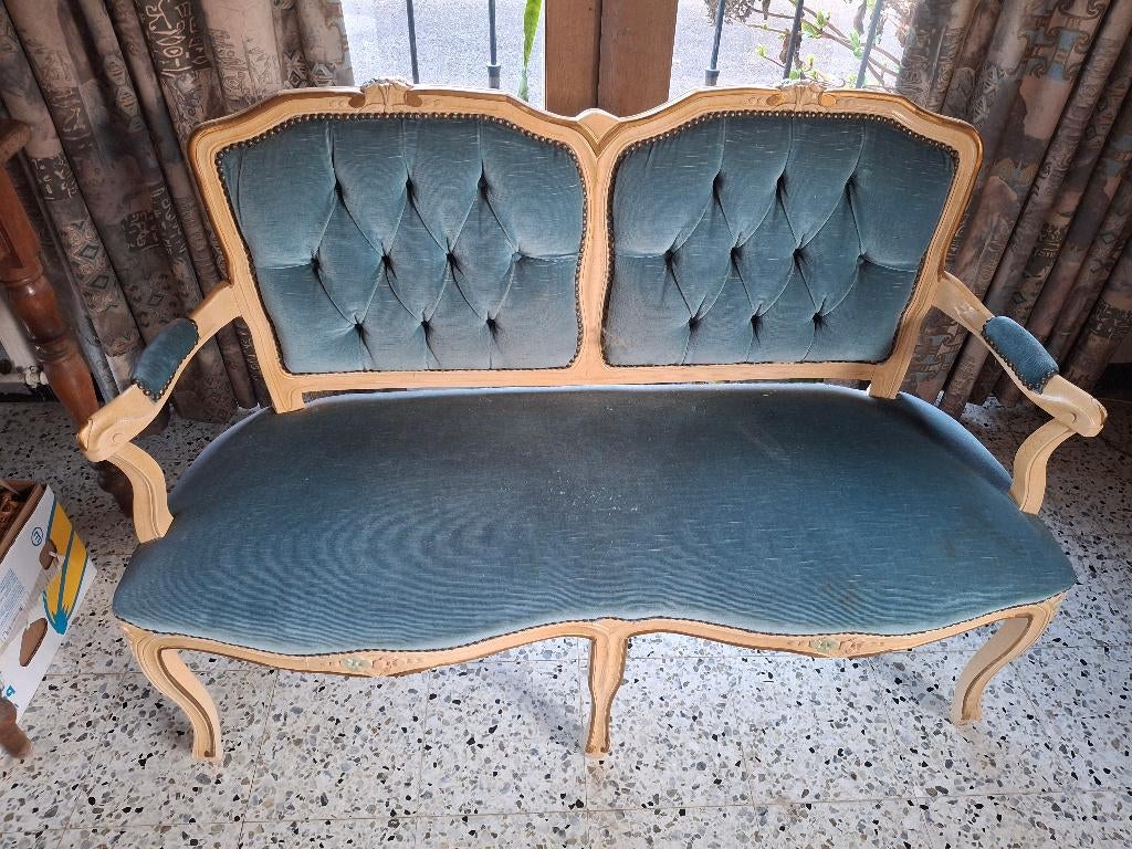 Antiek bankstel Louis 15 stijl, Huis en Inrichting, Ophalen