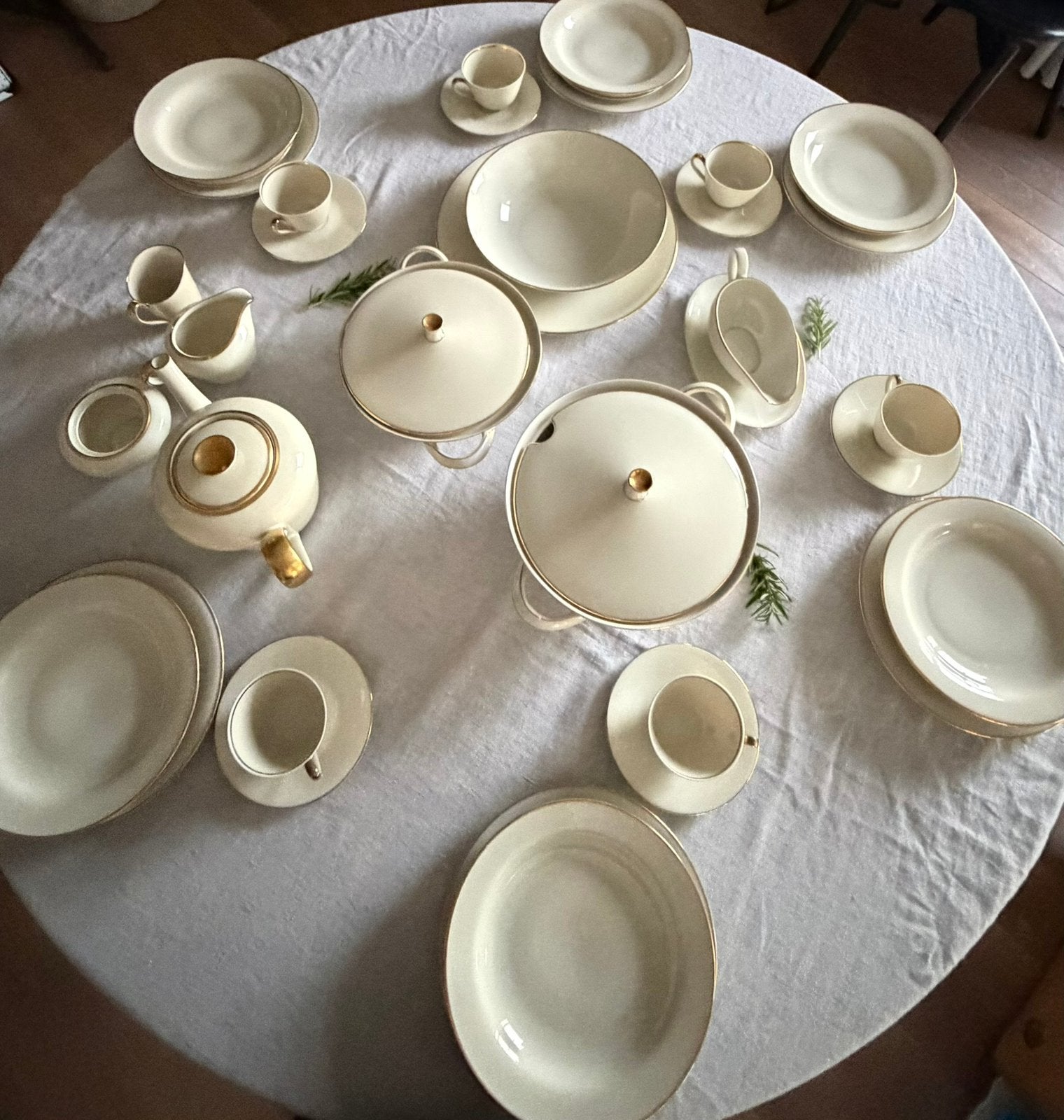 Vintage mix&match servies Bavaria ivoor porselein, Enlèvement