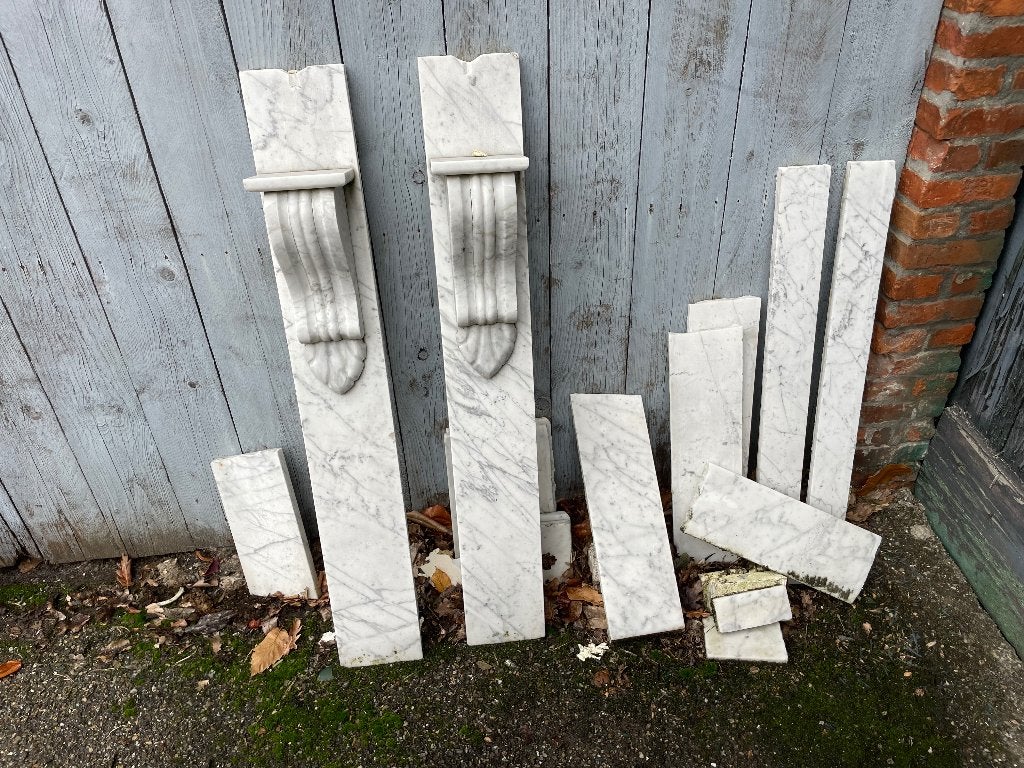 marmeren schouw elementen, Huis en Inrichting, Haarden, Ophalen