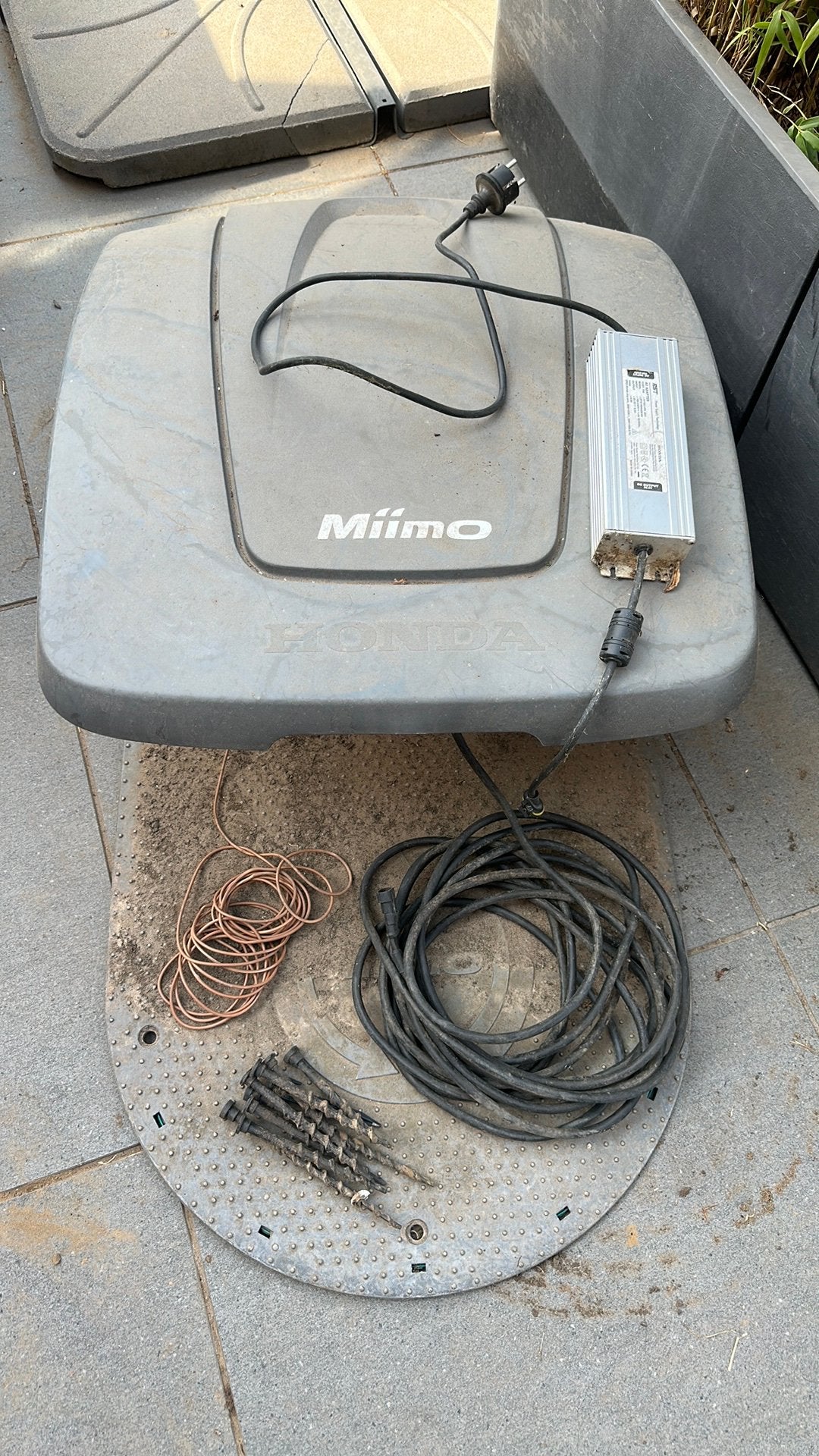 Miimo robotgrasmaaier, Ophalen, Gebruikt