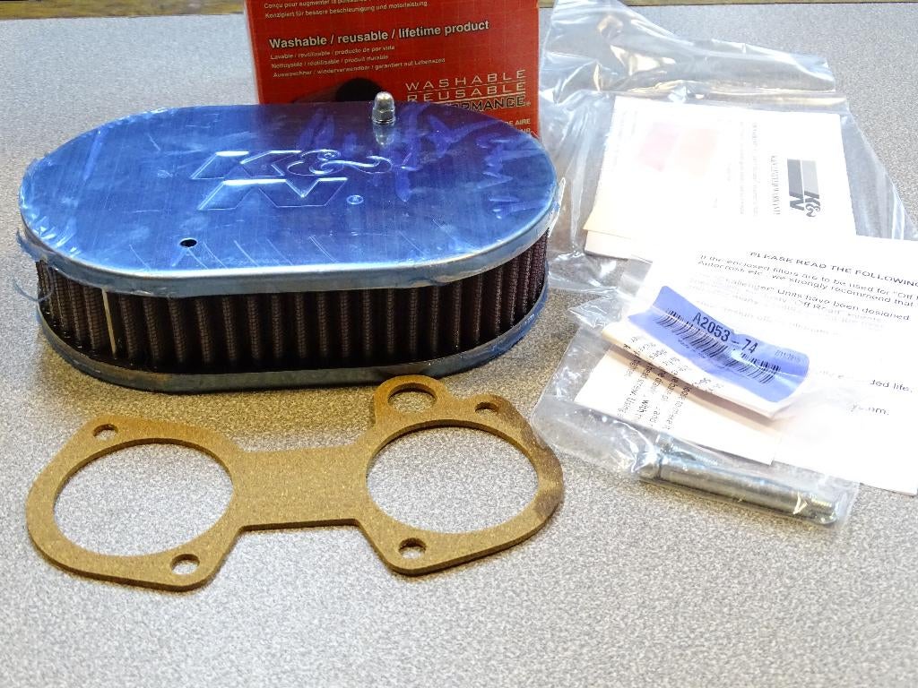 K & N filter voor webercarburatoren nieuw, Autos : Pièces & Accessoires, Moteurs & Accessoires, Pièces Oldtimer ou Ancêtre, Neuf