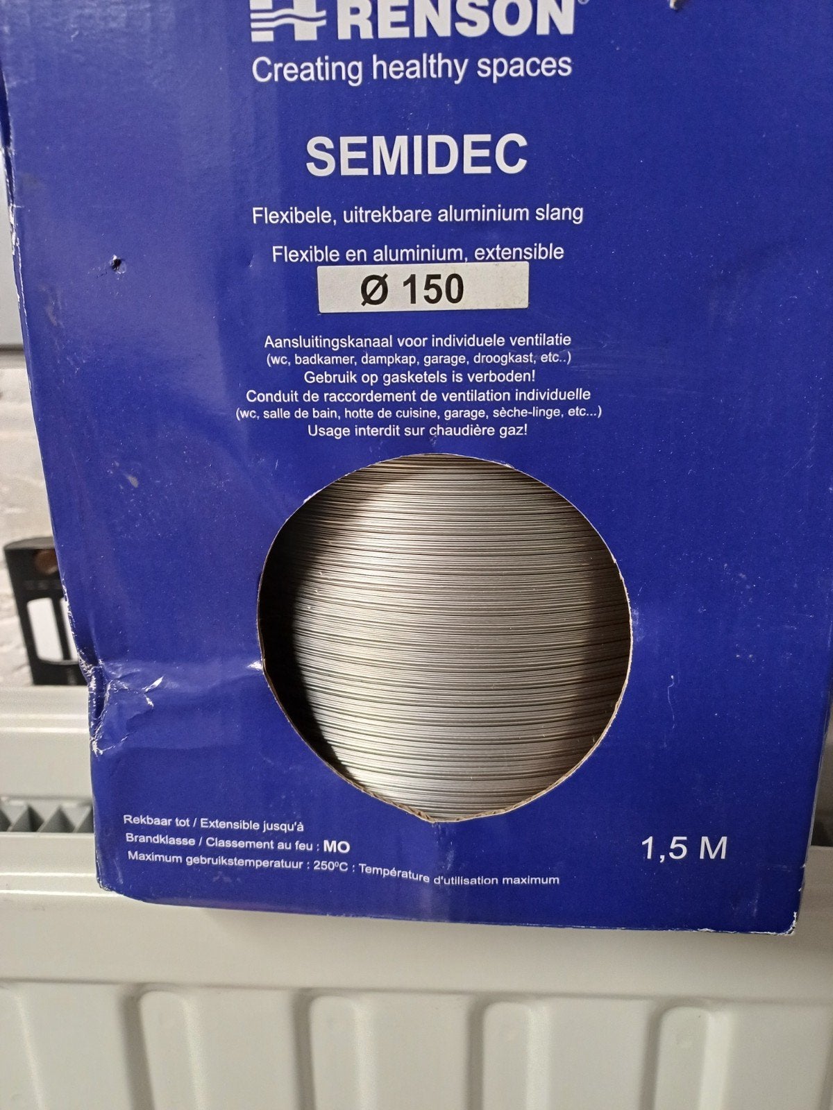tuyau ventilation, Enlèvement
