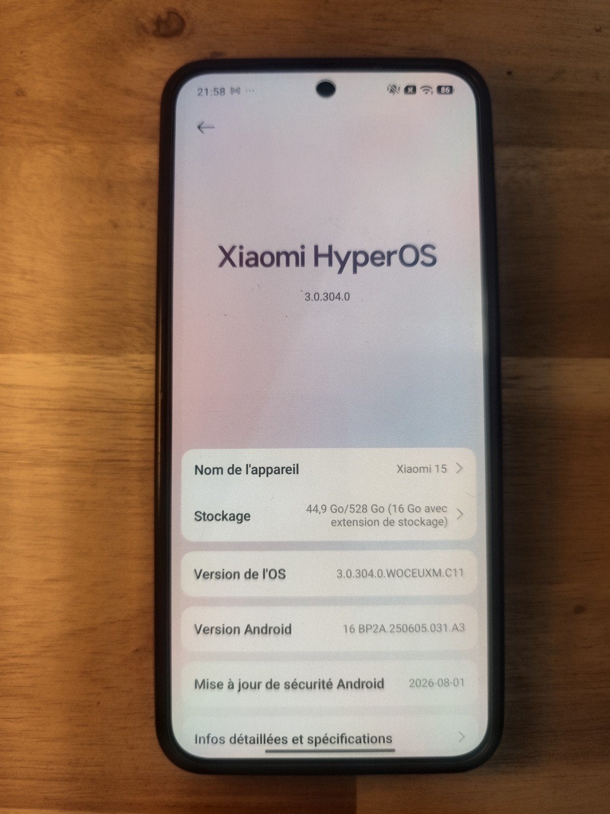 Xiaomi 15 512BG black, Enlèvement ou Envoi