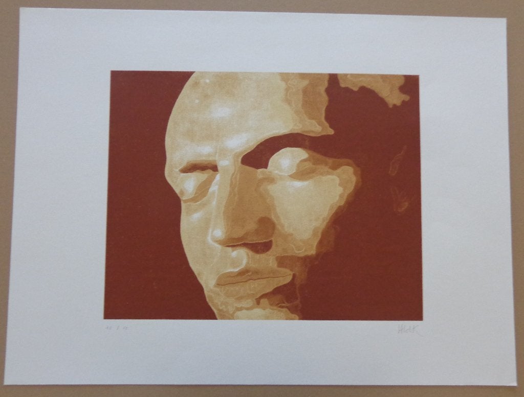 HANS VANDEKERCKHOVE / STALKER / KLEURZEEFDRUK / 60x80cm SIG, Antiquités & Art, Art | Lithographies & Sérigraphies, Signé, Enlèvement ou Envoi