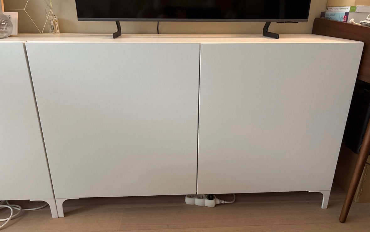 2 Besta kasten, Ophalen, Overige materialen, Met deur(en), 100 tot 150 cm