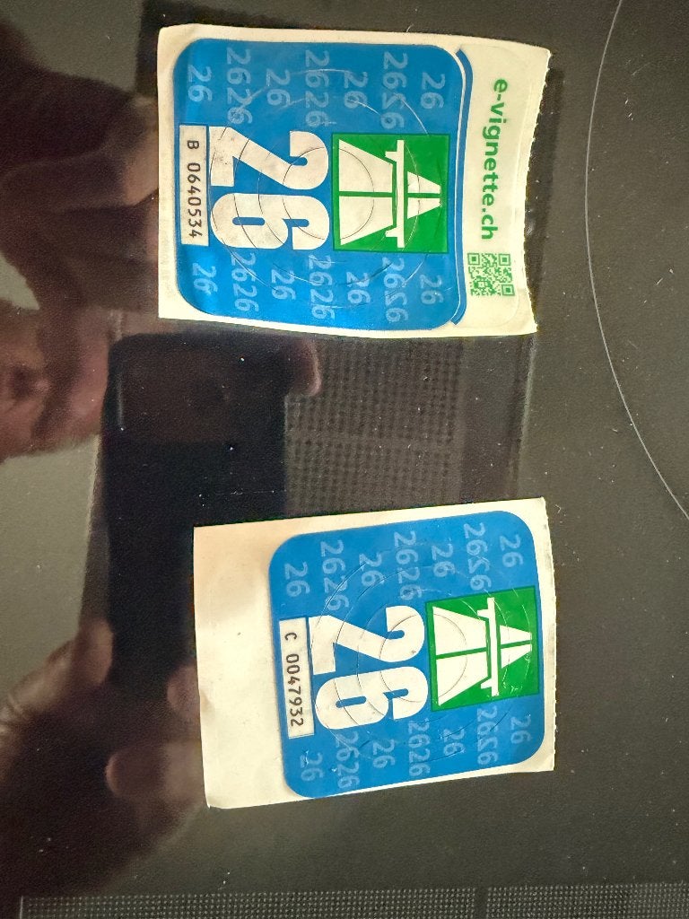 2 x Vignet zwitserland, Tickets en Kaartjes
