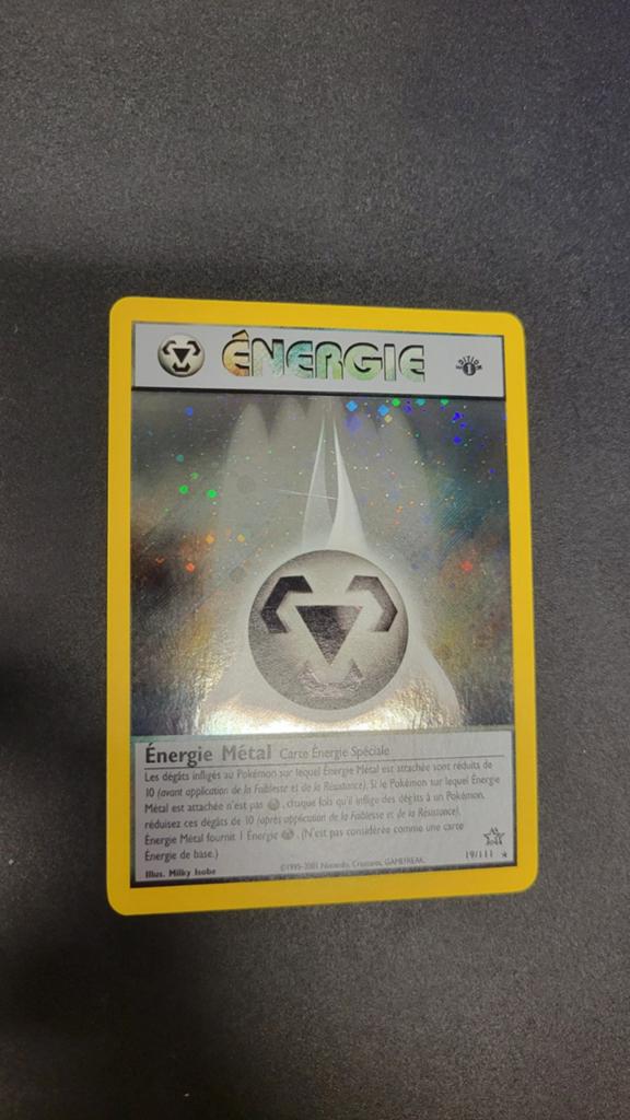 Pokémon Énergie Metal 19/111 Édition 1 NM  Neo Genesis PSA, Hobby en Vrije tijd, Verzamelkaartspellen | Pokémon, Zo goed als nieuw