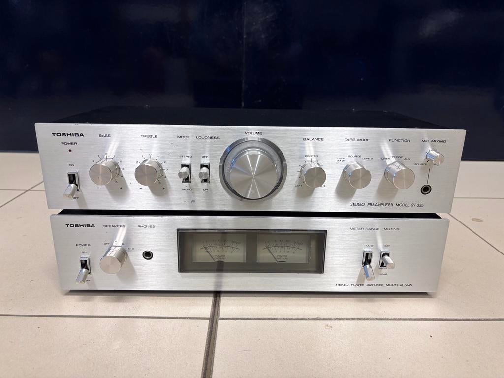 Toshiba versterkerset, Audio, Tv en Foto, Versterkers en Ontvangers, Zo goed als nieuw, Ophalen of Verzenden