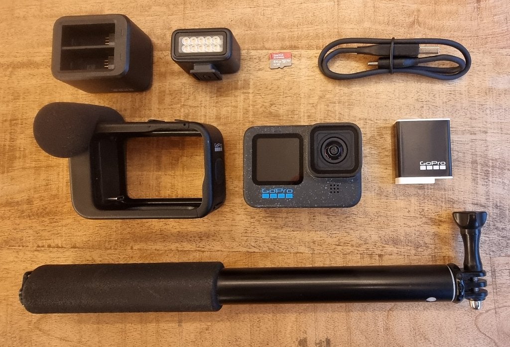 GOPRO 12 black met media mod en andere opties, Ophalen, Zo goed als nieuw, GoPro