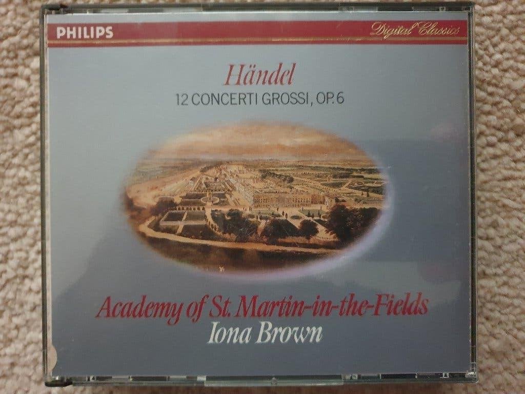 Händel: 12 Concerti Grossi - Iona Brown - 3 cd's, Ophalen of Verzenden, Zo goed als nieuw, Händel