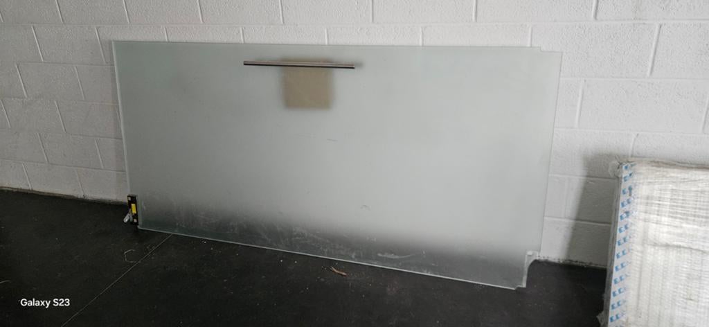 Porte en verre opaque