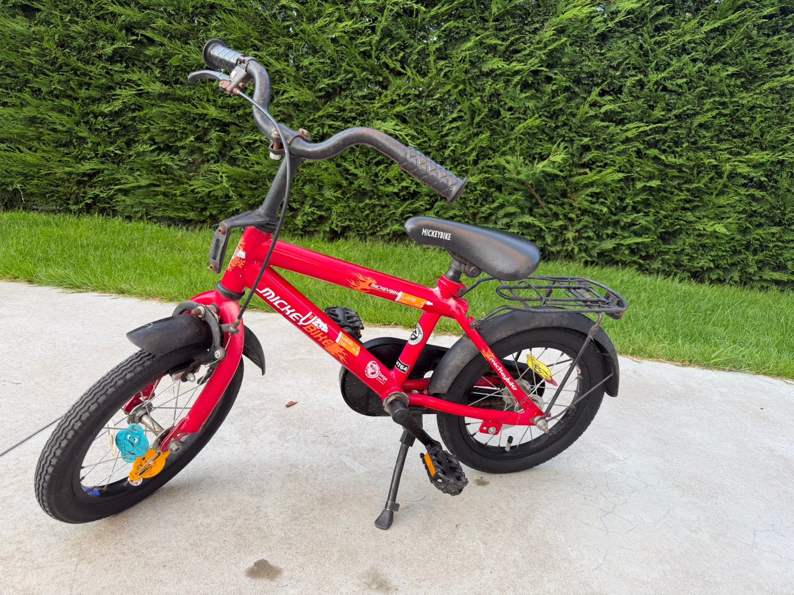 Kinderfiets 14 inch (3-5j), Fietsen en Brommers, Ophalen, Gebruikt, Terugtraprem, Minder dan 16 inch