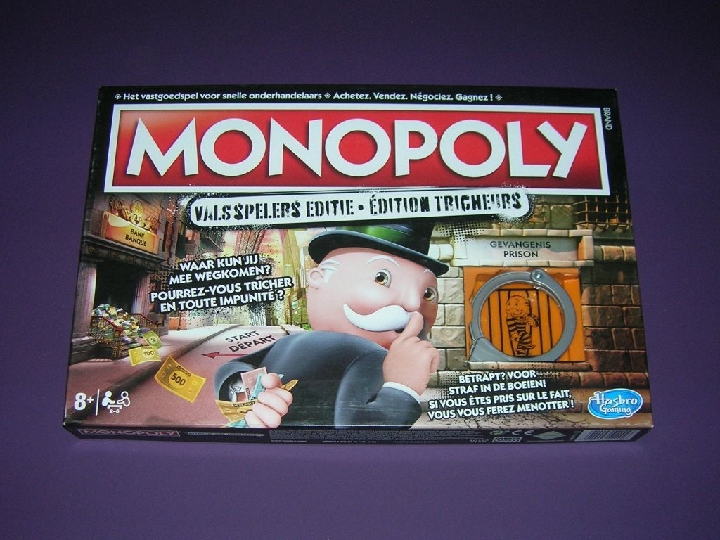 Spel: Monopoly Valsspelers Editie, Enlèvement, Comme neuf, HASBRO