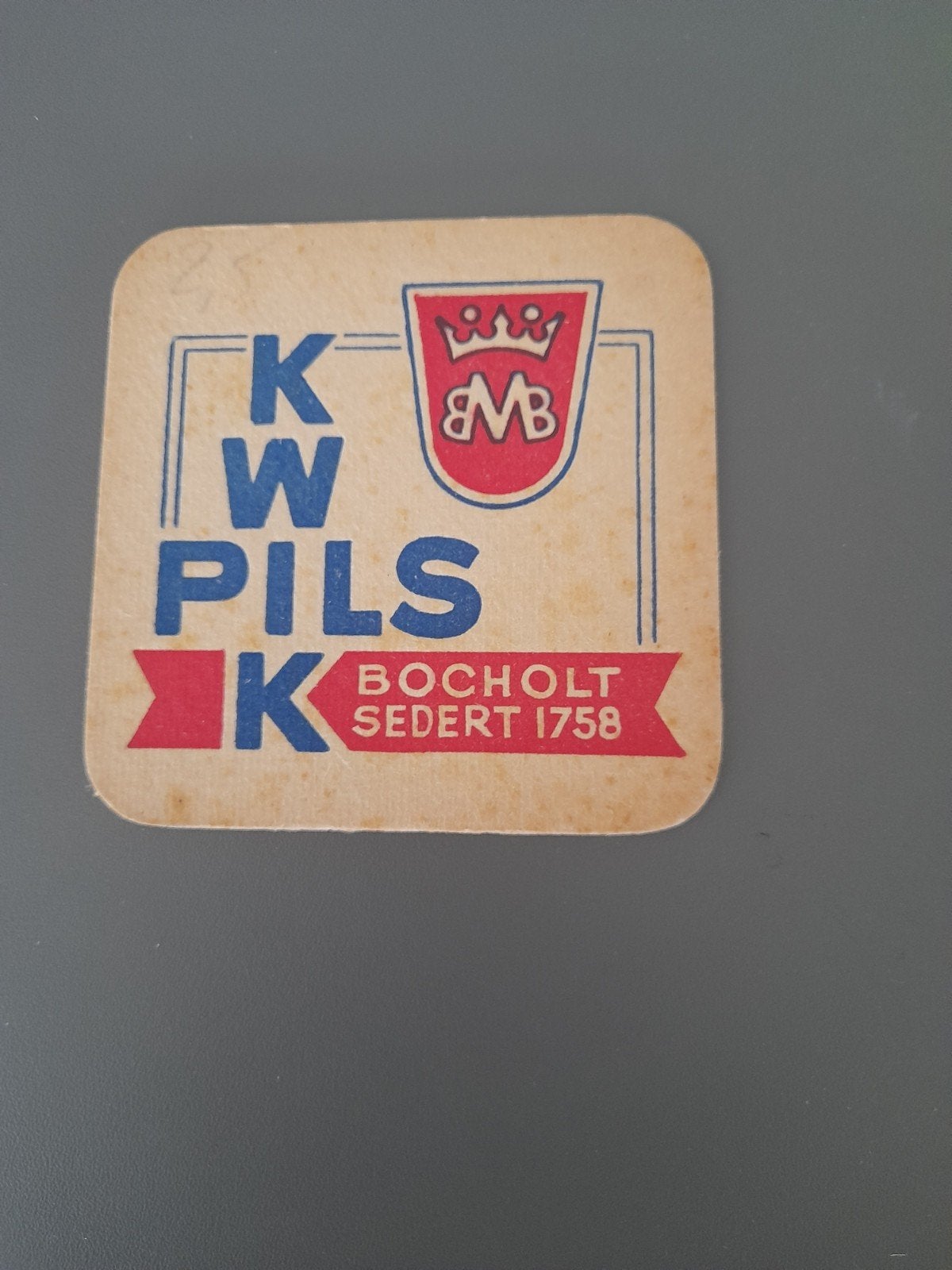 bierviltje kwik pils Bocholt recto-verso, Verzamelen, Ophalen of Verzenden