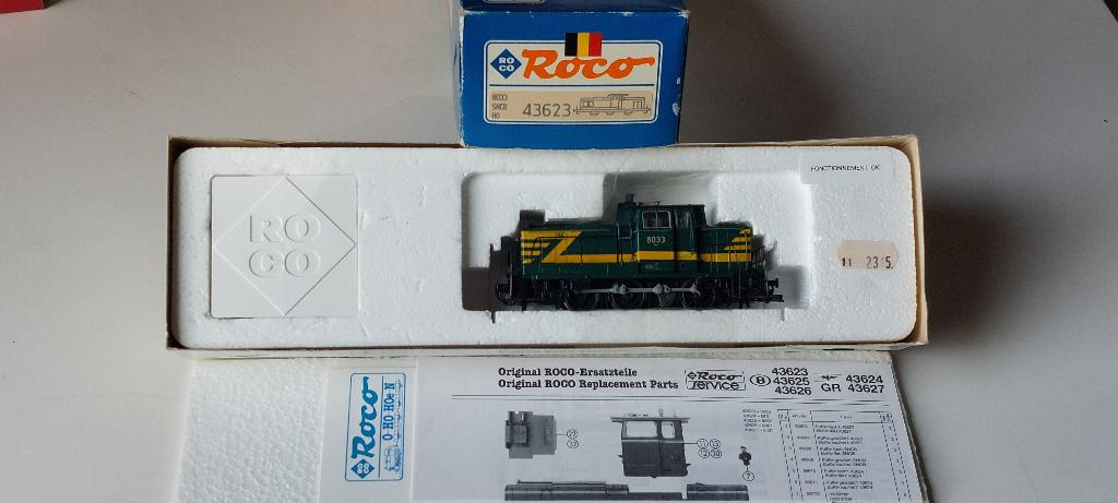 SNCB/NMBS ROCO LOCOTRACTEUR SERIE 8033 *HO*DC* N 43623, Analogique, Roco, Locomotive, Envoi