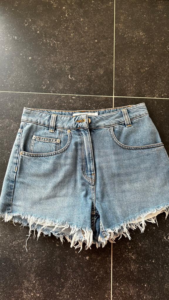 Jeansshort Iro maat 27, Ophalen, Zo goed als nieuw, Blauw, W27 (confectie 34) of kleiner
