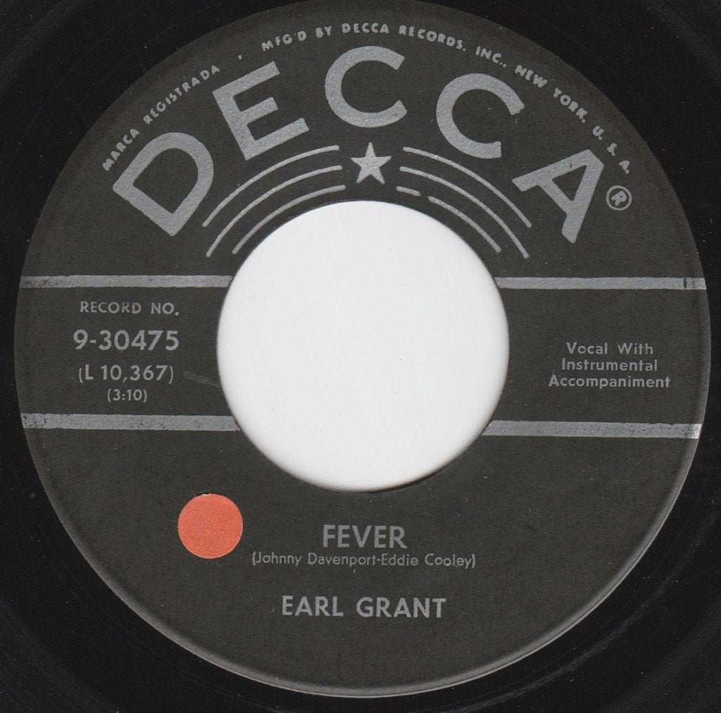 Earl Grant/Fever * Popcorn Groove *, Cd's en Dvd's, Gebruikt, 7 inch, Overige typen, Jazz