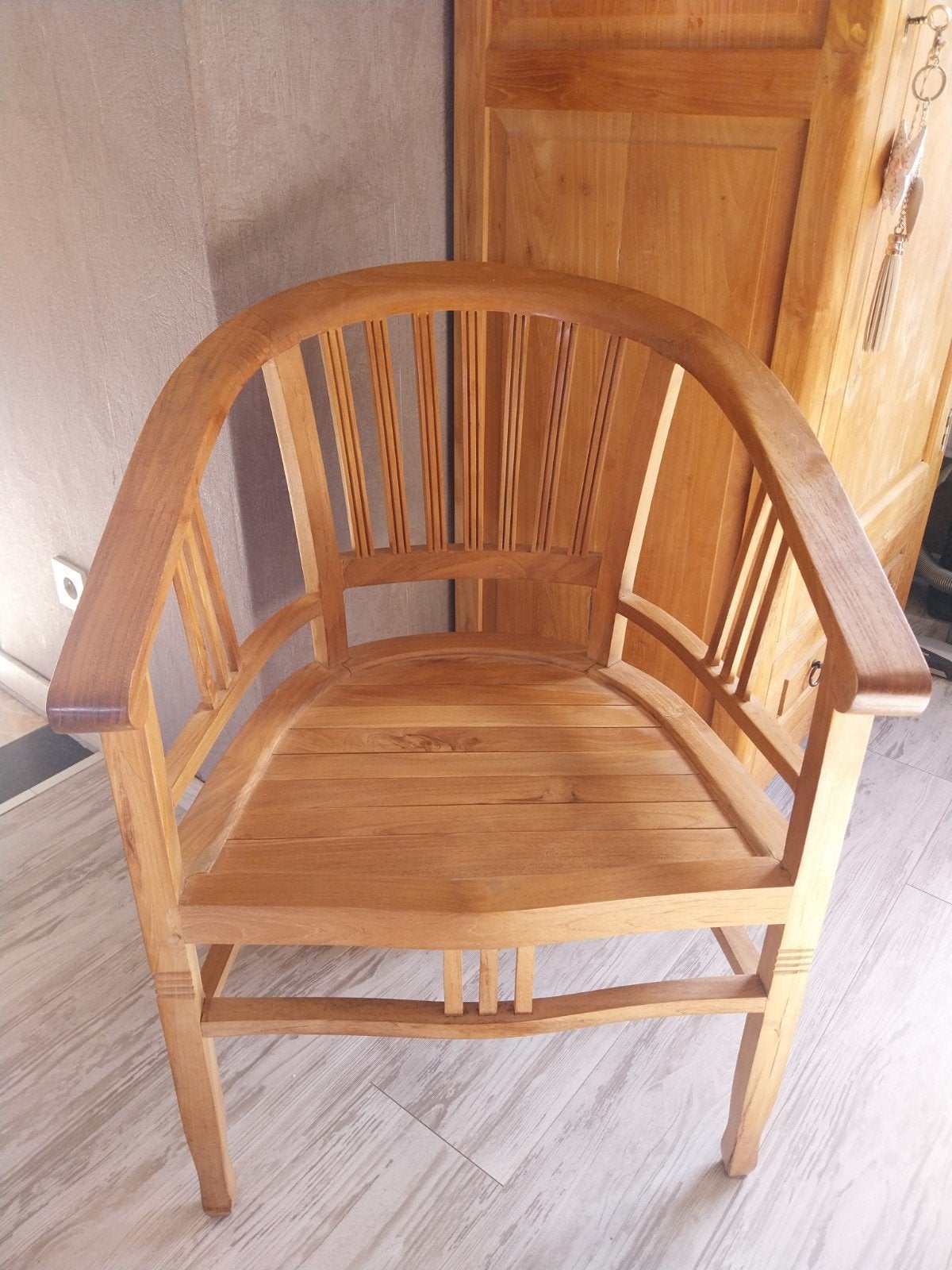 Teak bureau stoel, Ophalen