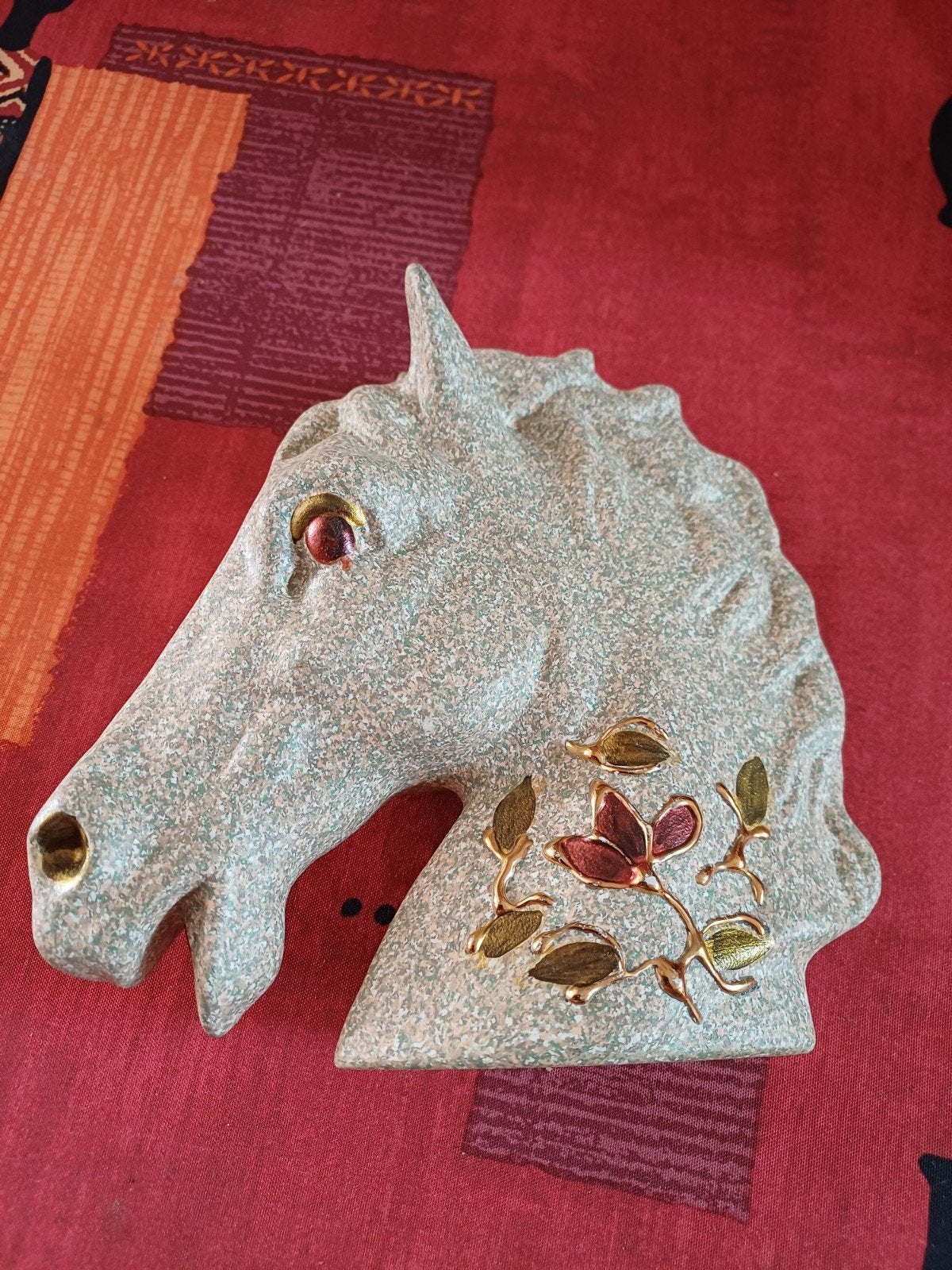 Tête de cheval en céramique vintage, Antiquités & Art, Enlèvement ou Envoi