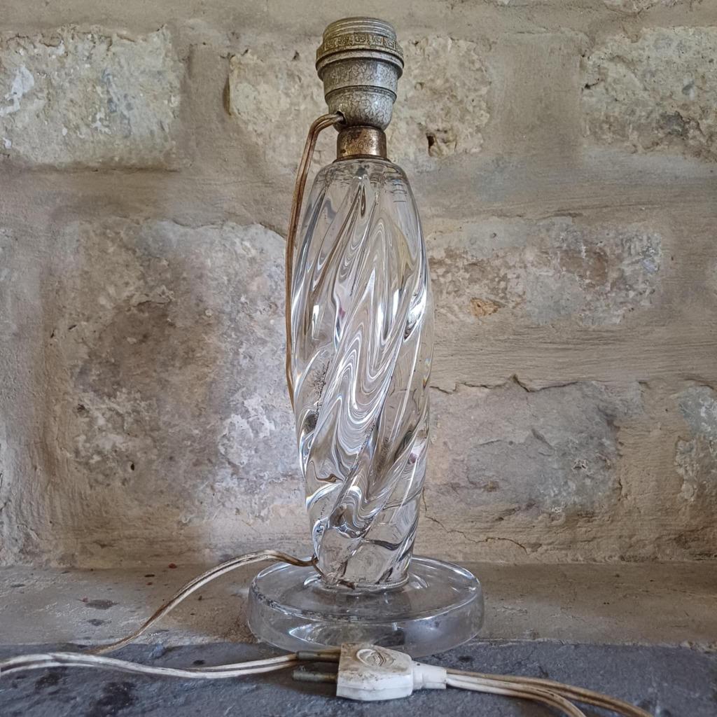 Pied de lampe en cristal, Antiquités & Art, Enlèvement ou Envoi