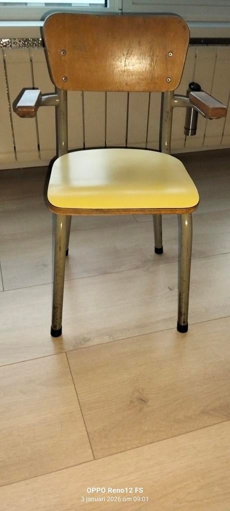 Twee retro kinderstoelen van het merk tubax uit 1965, Ophalen, Zo goed als nieuw, Twee