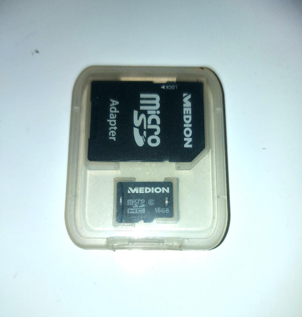 Carte Micro SD 16GB Medion, Enlèvement ou Envoi, Medion, Utilisé, MicroSD