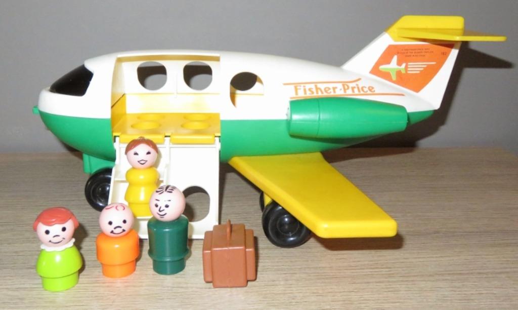 Fisher Price - vliegtuig - jaren 80 - vintage, Kinderen en Baby's, Speelgoed | Fisher-Price, Ophalen of Verzenden, Speelset