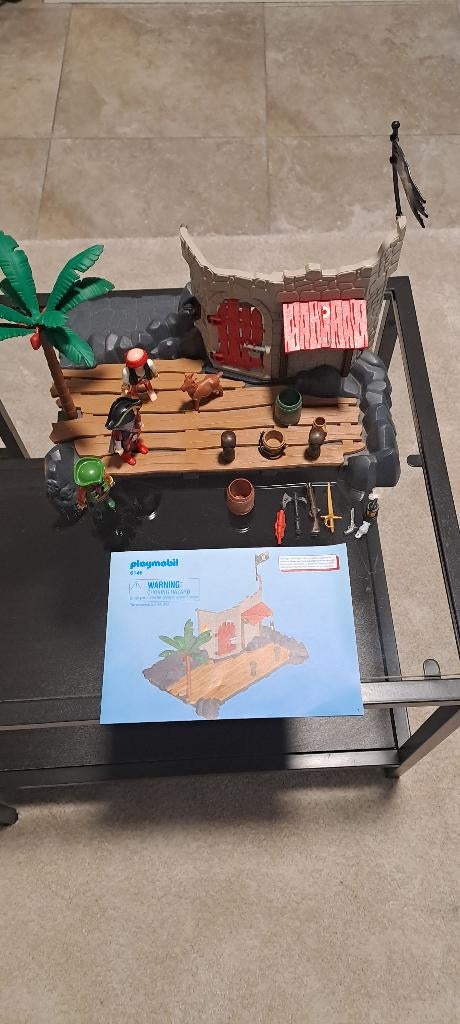 Playmobil 6146 Piraten schuilplaats compleet, Ophalen of Verzenden, Zo goed als nieuw, Complete set