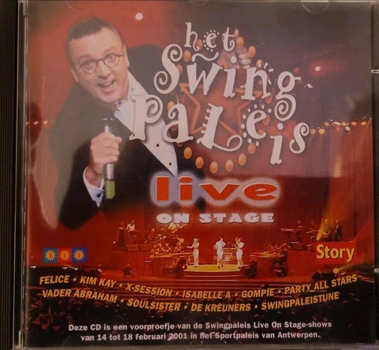 Het Swingpaleis live on stage, Cd's en Dvd's, Ophalen of Verzenden, Zo goed als nieuw