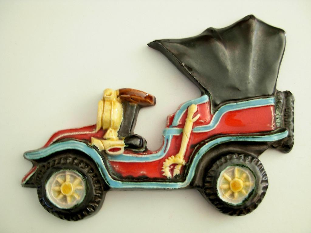 Voiture classique comme plaque murale en céramique, Envoi