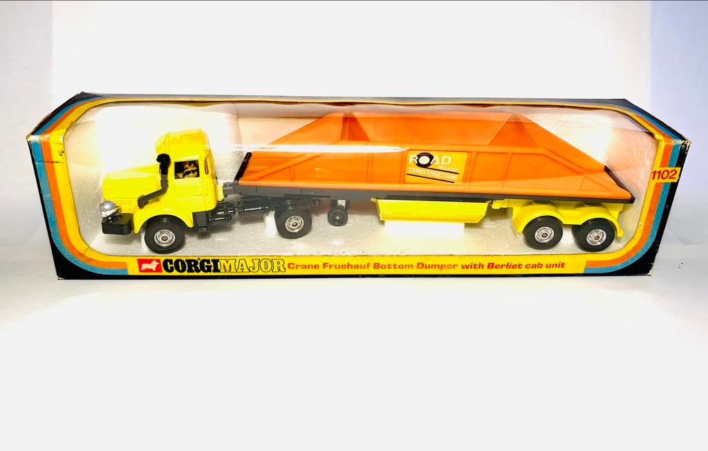 Corgi Toys Crane Fruehauf Bottom Dumper with Berliet cab, Envoi, Neuf, Bus ou Camion, Corgi