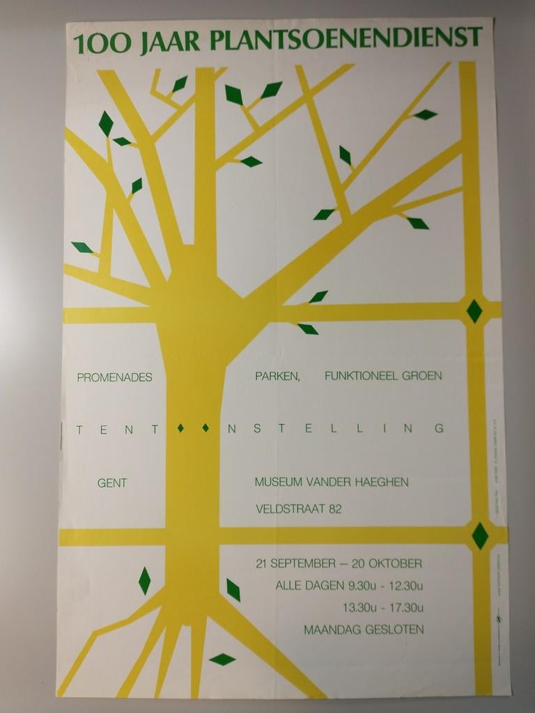 100 jaar plantsoendienst affiche, Enlèvement ou Envoi, Comme neuf