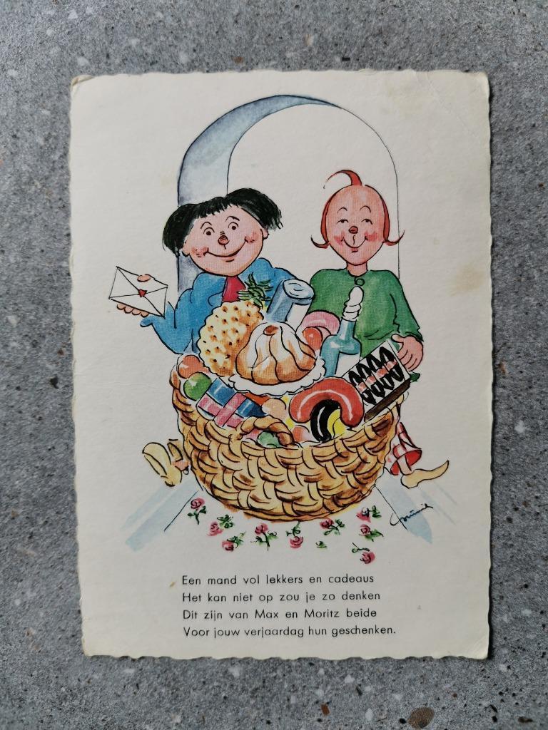 carte postale ancienne Max et Moritz, Enlèvement ou Envoi, Affranchie, Culture et Média