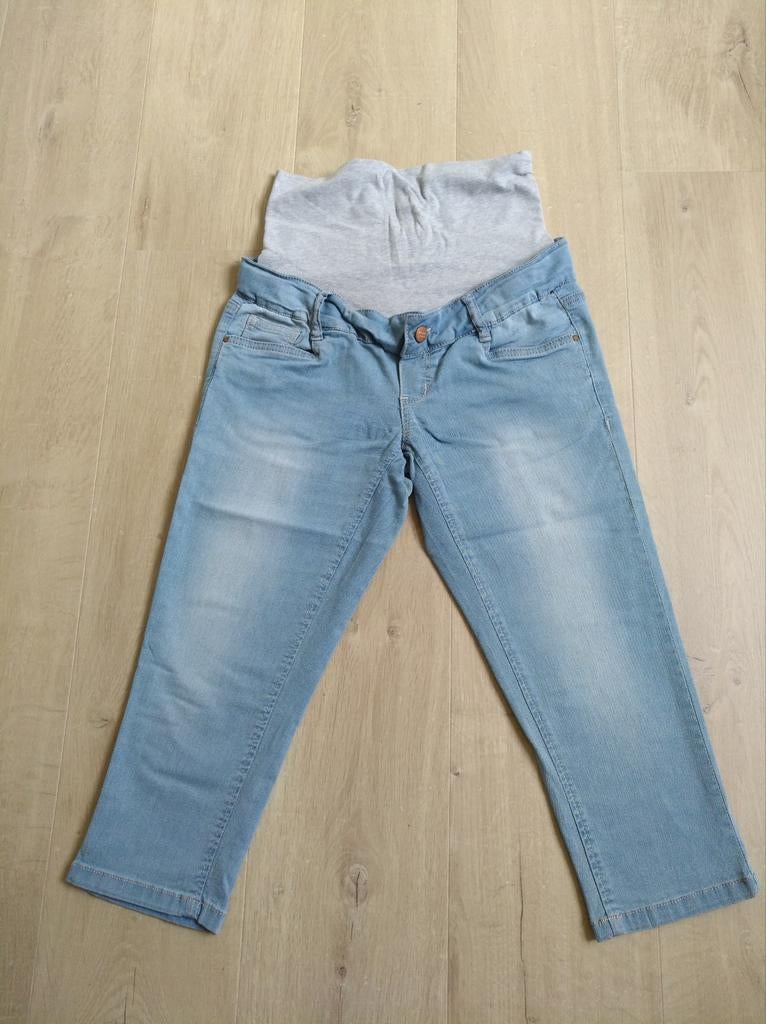 Zwangerschapsbroek driekwart jeans Mamalicious maat 27, Kleding | Dames, Zwangerschapskleding, Blauw, Mamalicious, Ophalen of Verzenden