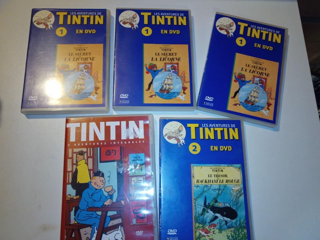 DVD Tintin, Tous les âges, Enlèvement, Comme neuf