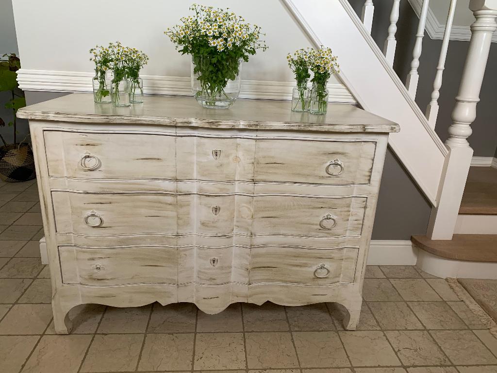 Flamant commode met 3 laden – massief hout – mooie staat, Ophalen, Gebruikt, 100 tot 150 cm, Flamant