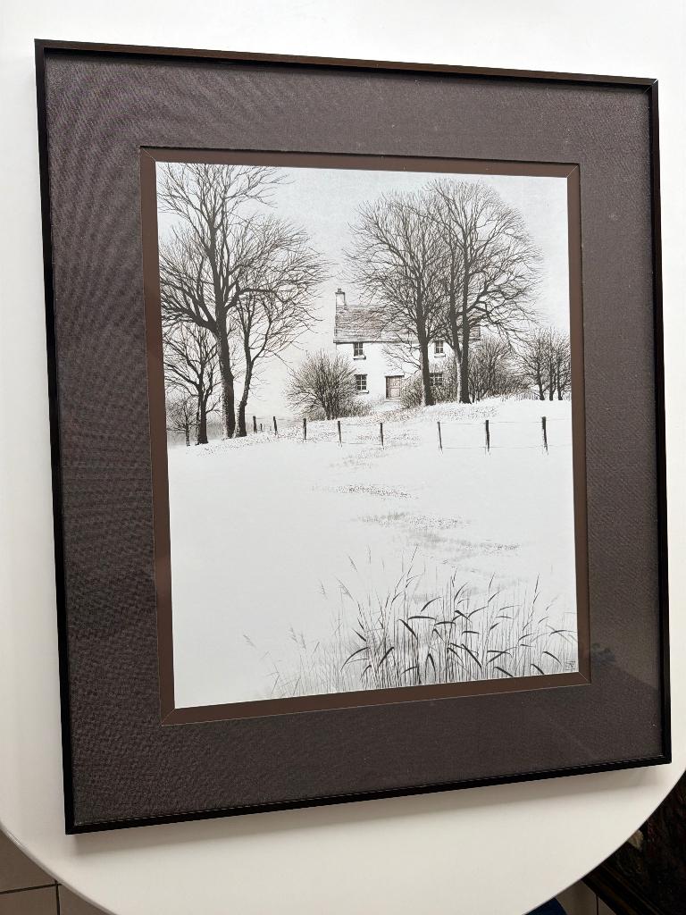 Paysage enneigé, Enlèvement, Comme neuf, 50 à 75 cm, Dessin