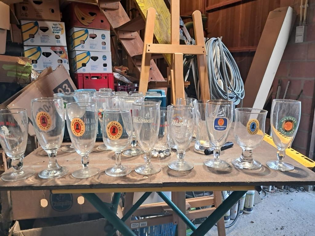 Whitbread glazen., Ophalen of Verzenden, Zo goed als nieuw