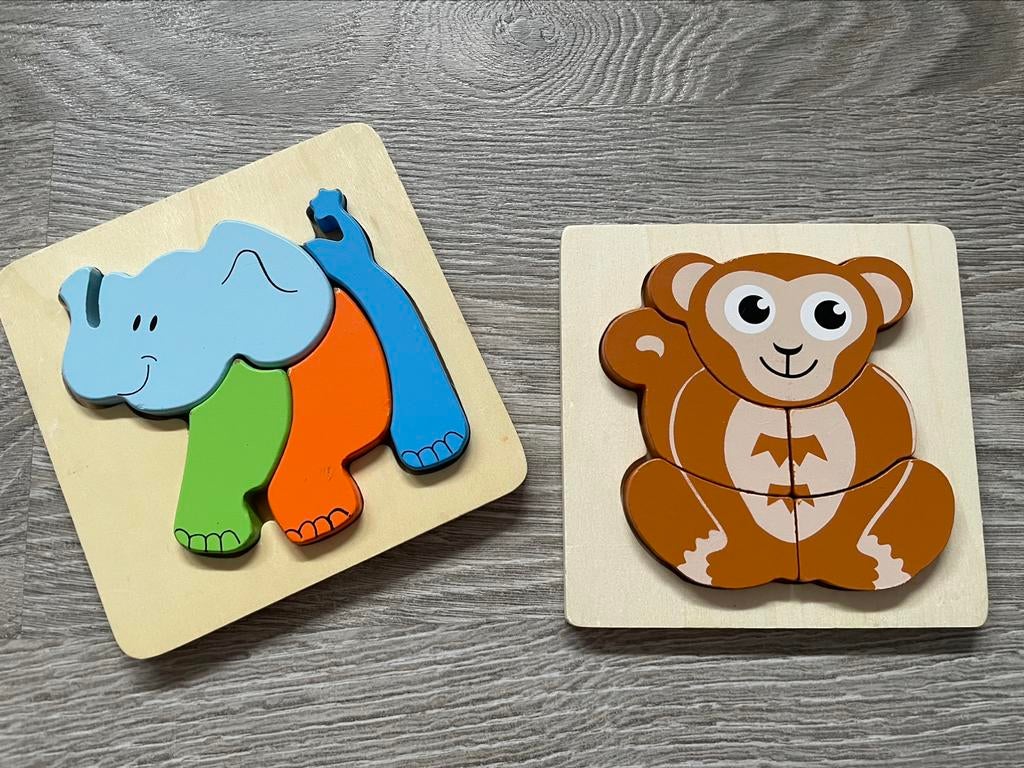 Houten legpuzzel, Kinderen en Baby's, Ophalen, Gebruikt