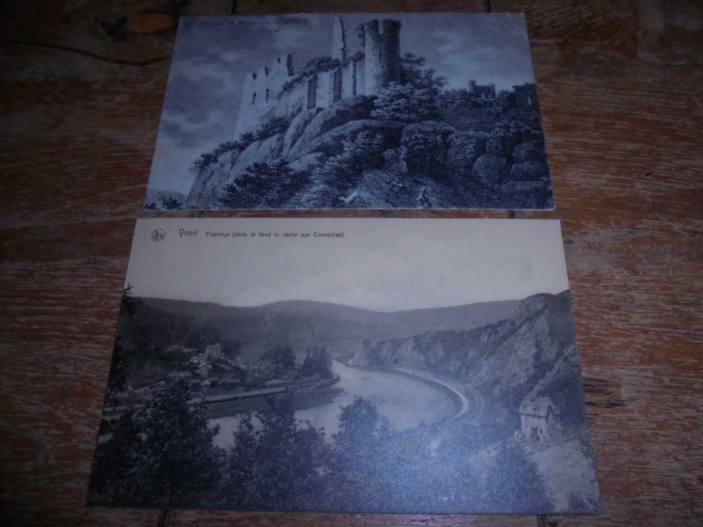 2 oude postkaarten Yvoir, Collections, Cartes postales | Belgique, Enlèvement