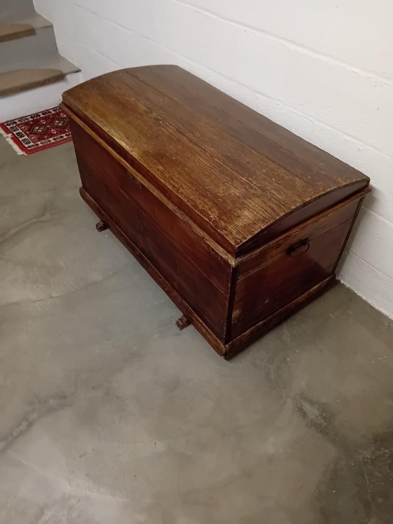 Boîte à couverture antique, Maison & Meubles, Accessoires pour la Maison | Coffres, Utilisé, Pin, Enlèvement
