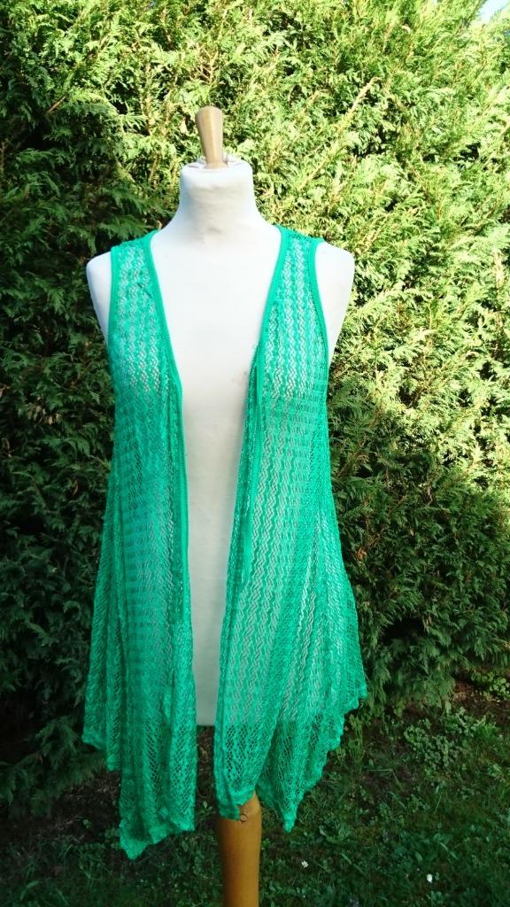 vest gilet lang zonder mouw kleine gaatjes groen Nieuw TU, Vêtements | Femmes, Pulls & Gilets, Neuf, Taille 38/40 (M), Vert, Enlèvement ou Envoi