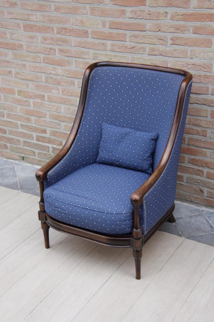 fauteuil classique avec assise bleue, Enlèvement