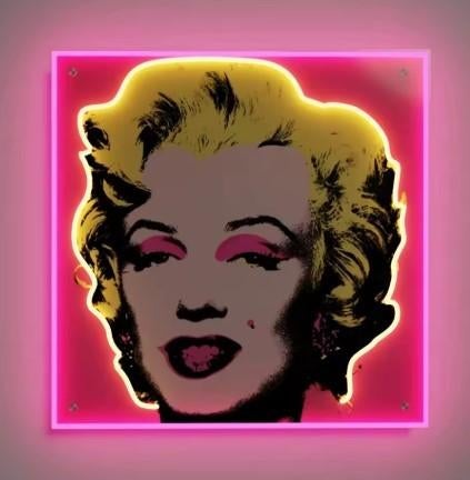 Marilyn Monroe popart pop art led  / neon schilderij lamp, Verzamelen, Merken en Reclamevoorwerpen, Ophalen of Verzenden, Nieuw