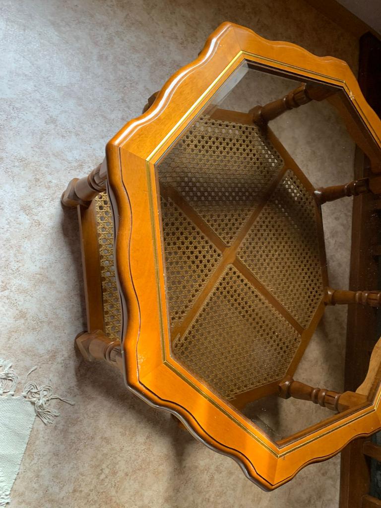 Table basse en bois, Moins de 50 cm, Enlèvement, Utilisé, Ovale