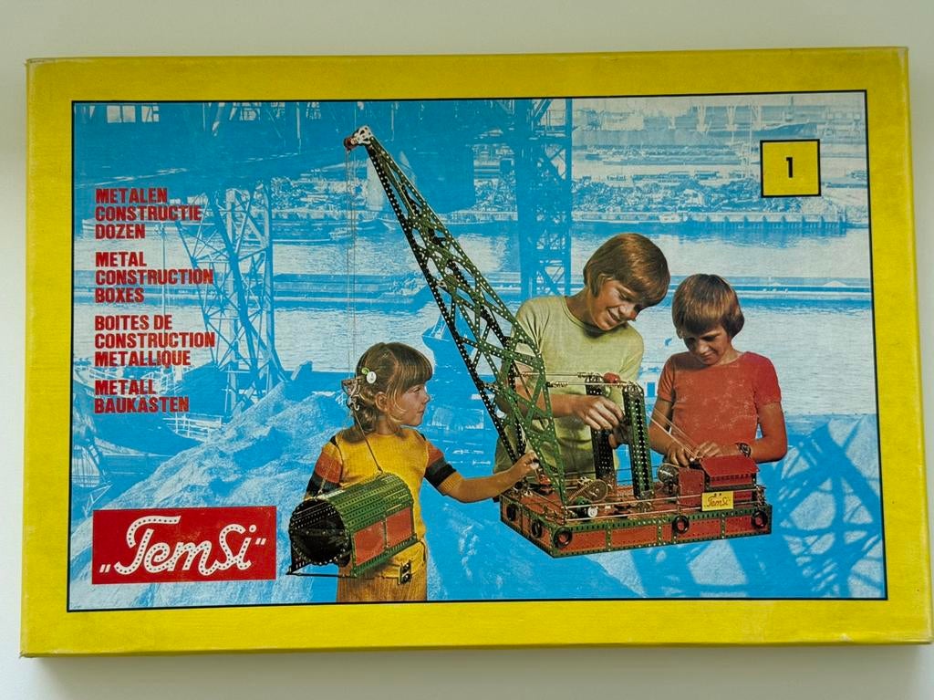TemSi bouwdoos nummer 1, Ophalen of Verzenden, Zo goed als nieuw, Bouwen
