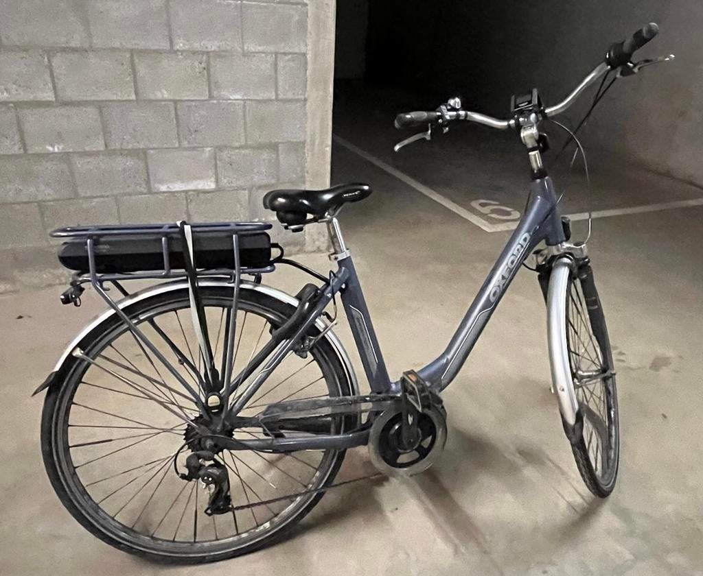 Elektrische fiets Oxford Brighton Blauw, Fietsen en Brommers, Gebruikt, 51 tot 55 cm, 50 km per accu of meer, Ophalen