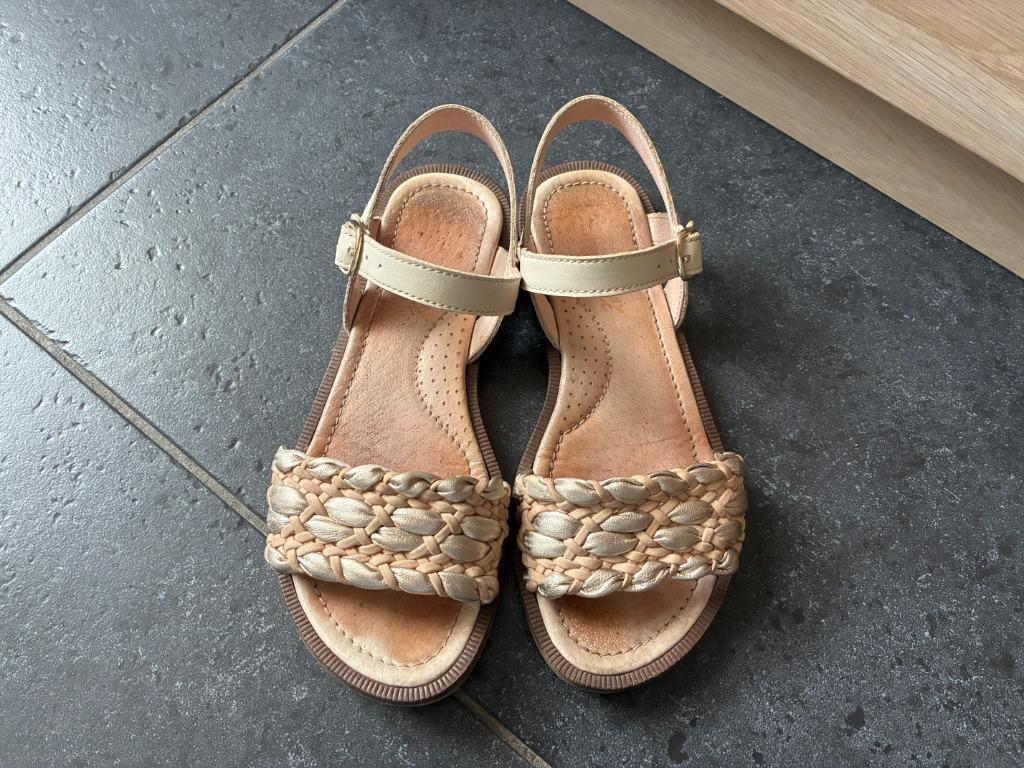 Leren sandalen Romagnoli maat 34, Kinderen en Baby's, Ophalen, Meisje, Schoenen, Zo goed als nieuw