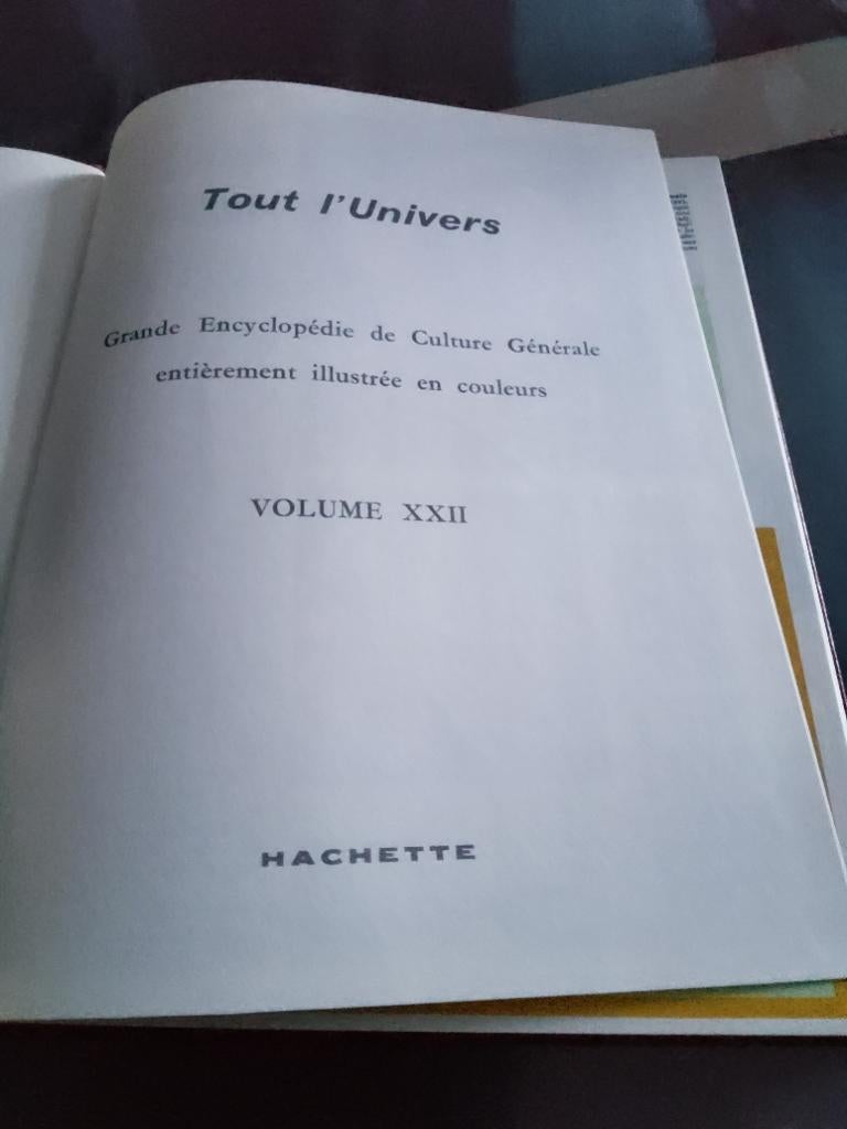 Encyclopédie tout l univers, Livres, Encyclopédies, Série complète, Le livre de Paris - Hachette, Général, Enlèvement
