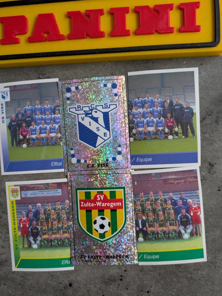 PANINI FOOTBALL 2003 6 AUTOCOLLANTS, 2X ÉQUIPES 391/396, Envoi, Neuf